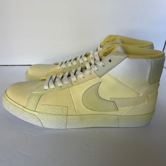 Nike SB Zoom Blazer Mid Men's 11.5 DR9087-700 Lemon Wash Yellow Skate Shoes - Picture 2 of 12